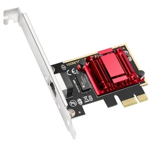 Cudy PE25 2.5Gbps PCI Express Network Adapter, 2.5GBase-T PCIe Card, RTL8125 NIC - Photo 1/8
