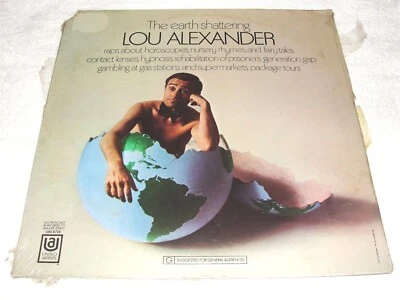 Lou Alexander "The Earth Shattering Lou Alexander" 1969 Comedy LP, SEALED/ MINT! - Image 1 of 2