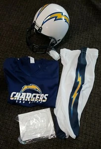 San Diego Chargers NFL Deluxe Helmet & Uniform Set Medium Costume Age 7-9 NEW - Picture 1 of 8