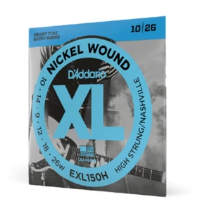 D'Addario EXL150H hoch aufgereihtes Nashville Tuning 10-26 Nickelwunde - Bild 1 von 13