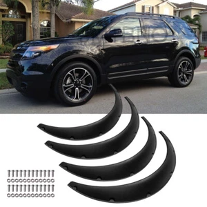 For Ford Explorer Car Fender Flares 4.5" Extra Wide Body Kit Wheel Arches 4Pcs - Picture 1 of 13