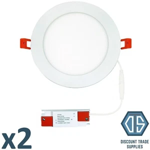 2x Panel LED redondo conmutable blanco downlight IP44 18W ALPHA-CT-18W - Imagen 1 de 2
