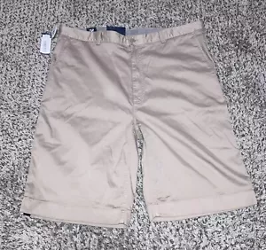 Cremieux Mens Shorts Madison Tall Man Size 42 Waist / 12” Inseam Beige NEW - Picture 1 of 4