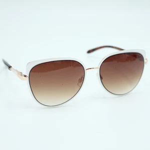 Jessica Simpson J5404 Oversized Cat Eye White Gold Tone Tortoise FRAMES ONLY - Picture 1 of 12