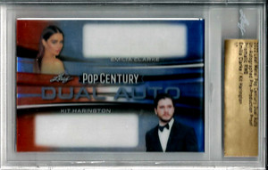 2022 Leaf Metal Pop Century Pre-Production Proof Emilia Clark and Kit Harrington