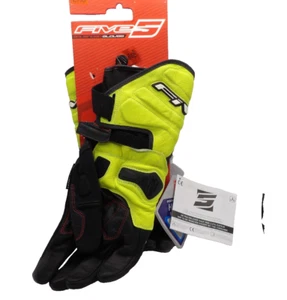 Five 5 Motorcycle Gloves GT2 WP Fluro Yellow Large / 10 Men's - Picture 1 of 14