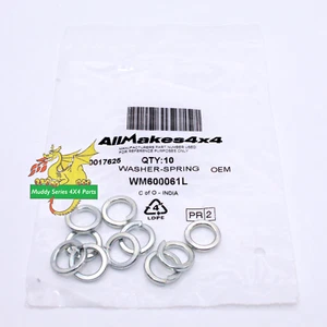 Lavatrici a molla Land Rover Series 2 2A 3 Defender 3/8" M10 WM600061L x 10 - Foto 1 di 2