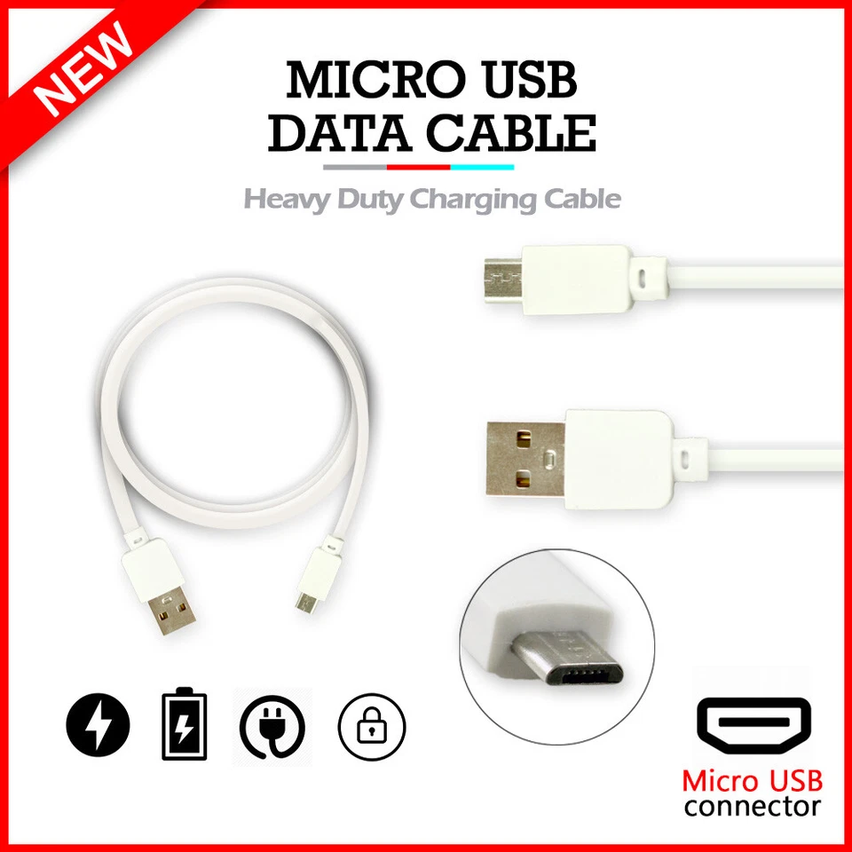 B2G1 Free Micro USB Charger Cable for LG Phoenix 5 / Risio 4 / Tribute Monarch - Image 1 of 4