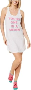 Jenni by Jennifer Moore Melon Keyhole Sleepshirt with Socks, Whispy Grey, Small - Picture 1 of 1