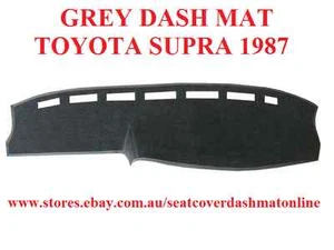 DARK GREY DASHMAT WITH BLACK EDGING FIT TOYOTA SUPRA 1987-1992 - Picture 1 of 7