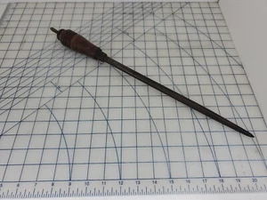 Vintage NSH CO Knife Sharpening Honing Steel Rod wooden handle 12" hone - Picture 1 of 7