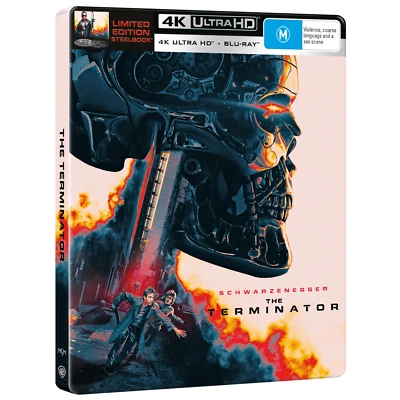 The TERMINATOR 40th Anniversary Limited Edition Steelbook 4k Ultra HD + Blu Ray - Image 1 of 4