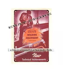 1951 Smith's Welding Equipment metal tin sign unique wall decor living room - Picture 1 of 4