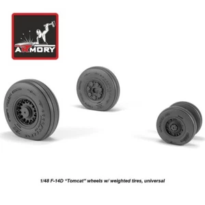 Armory Models AR AW48327 Scale 1:48F14D Tomcat late type wheels w/weighted tires - Picture 1 of 24