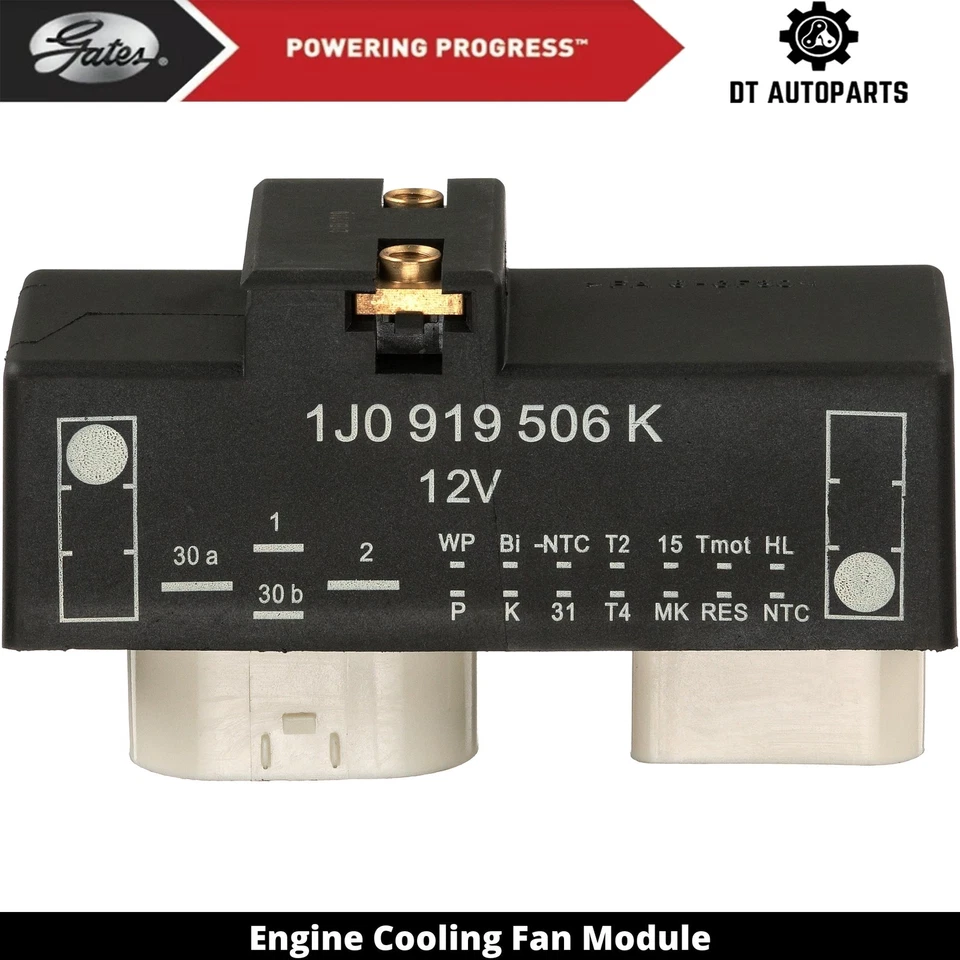 For 2010 Volkswagen Beetle Cabrio 2.5L L5 GAS Engine Cooling Fan Module Gates - Image 1 of 4