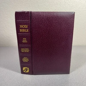 Holy Bible KJV Giant Print Concordance Red Letter Jimmy Swaggart Commentary - Foto 1 di 13