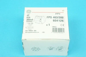 GE 604126 FPS463/300 residual current circuit breaker 4poles 63A 300mA - Bild 1 von 3