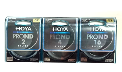Hoya PRO ACCU ND Neutral Density Filter 52mm Set of 3 ND 2, 4, 16 - Image 1 of 2