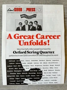 Orford String Quartet - publicity brochure - Picture 1 of 4