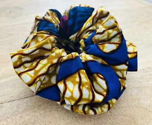 Haargummis /Scrunchies Afrikanische Stoffe aus 100 %Baumwolle 2erSet Groß - Bild 1 von 4