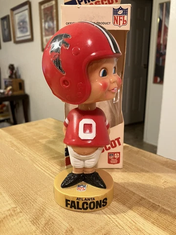 Atlanta Falcons NFL Bobblehead Sports Specialties Corp Football In Original Box Cover