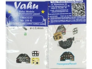 YAHU YMA3233 Me 109 K 1/32 instrument panel - Picture 1 of 1