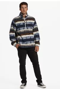 Billabong Jacket Mens XLarge Aztec Pattern Fleece 1/4 Zip Adventure Division - Picture 1 of 7