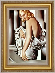 Hand-painted Oil painting Reproduction OF Tamara de Lempicka girl on Canvas - Picture 1 of 2