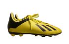 Youth size 3 Adidas Kids X 18.4 FxG J Soccer Cleats Neon Yellow/Black DB2420
