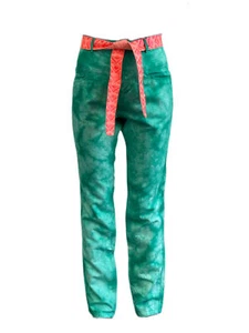 Maison Scotch Women's Green Straight Leg Tie Dye Pants #884 1 NWT - Picture 1 of 2