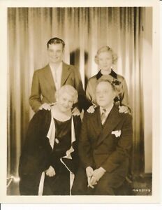 UNA MERKEL Husband Mother Father Original Vintage 1936 MGM Studio Portrait Photo