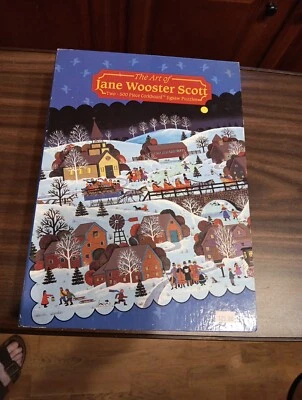 NOS Jane Wooster Scott BookShelf Puzzle Two 500 Pc Collectors  Edition Corkboard - Image 1 of 4