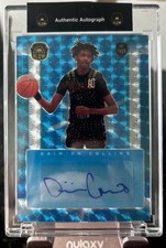2021 Super Glow Daimion Collins Autograph Blue Hexagon One Of One Encased