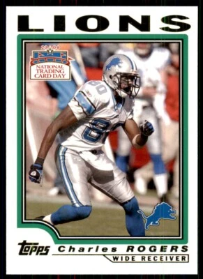 2004 Topps National Trading Card Day Charles Rogers Detroit Lions #6 - Image 1 of 2