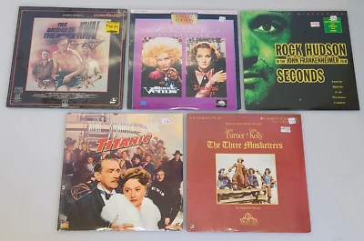 5x Laserdiscs Bridge On The River Kwai Titanic Three Musketeers Blonde Venus NEW - Image 1 of 4