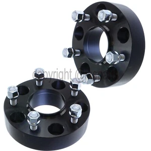 2pcs HubCentric 1.5" Wheel Spacers 5x5 5x127 BLACK fits Jeep Wrangler JK Rubicon - Picture 1 of 3