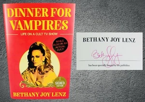 Bethany Joy Lenz Signed Dinner For Vampires Hardcover Book B&N Exclusive + COA - Picture 1 of 2