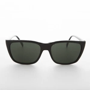 Classic Large Square Frame Vintage Sunglass Black -Nan - Picture 1 of 3