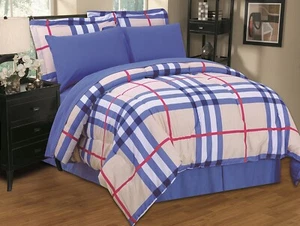 Elegant 8-PC Twin-Full-Queen-King Bed Comforter Set w/ Sheets & Pillowcases - Picture 1 of 4