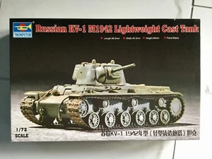 TRUMPETER 1/72 RUSSIAN / SOVIET KV-1 M1942 LIGHTWEIGHT CAST TANK MODEL 07233 NIB - Picture 1 of 1