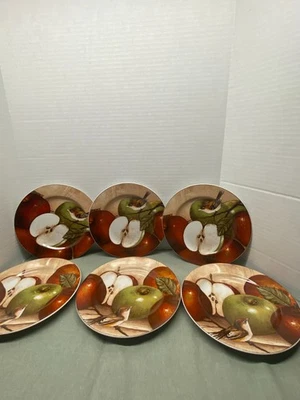 Colección David Carter Brown-Por Sakura-Apple Orchard-Lote de 6 platos de ensalada-2000 Foto 1 de 4