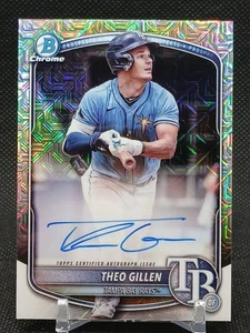 Theo Gillen Auto 2025 Bowman Chrome Mega Box #BMA-TG Mojo Refractor  - Bild 1 von 9