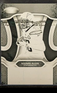 KEENAN ALLEN 2019 Panini Certified Plates & Patches 9 Black Plate 1/1 - Picture 1 of 2