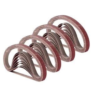 Correas de lijado de 1/2 pulgada x 18 pulgadas, 4 cada una de 60/80/120/180/240 granos, correa San... - Imagen 1 de 7