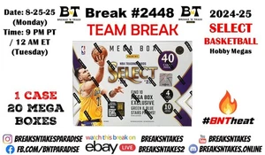 LOS ANGELES CLIPPERS 2024-25 Panini NBA Select Mega CASE 20 BOX Break #2448 - Picture 1 of 1