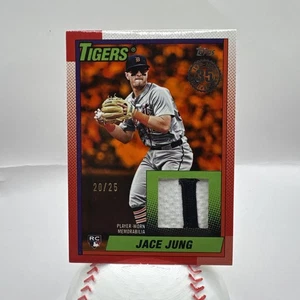 2025 Topps 1990 Relic Red Jace Jung 90R2-JAJ /25 Parallel Insert STRIPE - Picture 1 of 3