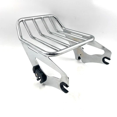 oem Harley 54215-09A Chrome 2 Up Detachable Luggage Rack Storage 09-23 Touring - Image 1 of 4