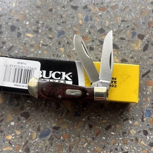 Buck Mini Pocket Knife Model 380 - Vintage 2007 - Wood Handle - 2 Blades - Picture 1 of 2