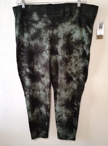 TORRID Womens Size 4X Leggings Green Tie Dye Pull On High Rise Stretch NWT - Picture 1 of 9