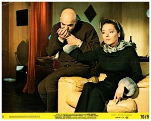 Tarjeta de lobby del Servicio Secreto de Su Majestad James Bond Telly Savalas Diana Rigg - Imagen 1 de 1